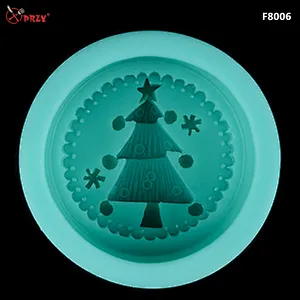 F8006 Creative Fondant Tire Soap Molds Silicone 3d Christmas Tree decorative cake Mould silicone Soap mold