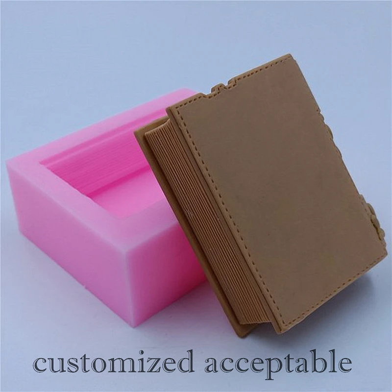 New Book Design Silicone Soap Molds Candle Mold 3D Silica mould for Soap Cake Chocolate Crafts Making