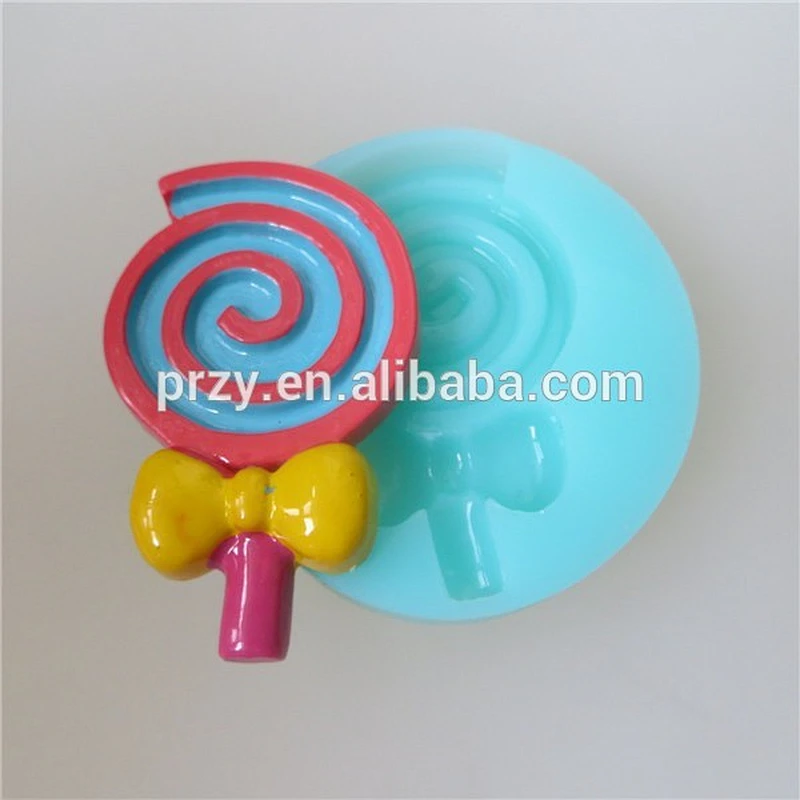 Fondant Cake Decorating Modeling Tools , Lollipop Silicone Cake Mold