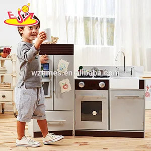 Nueva preescolar más caliente juego de simulación juego de cocina de madera juguetes para niños regalos W10C326