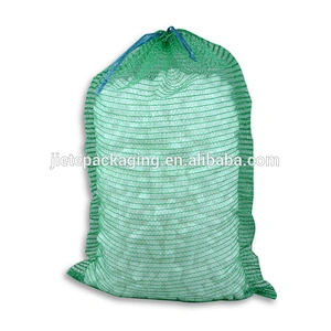 Breathable plastic pe vegetables mesh bag packing