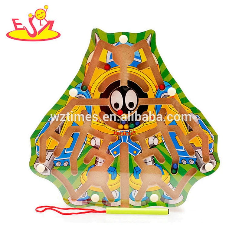 wholesale new design childhood wooden magnetic maze toy for sale W11H031