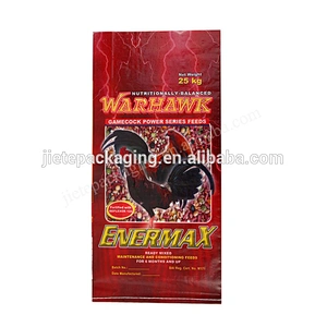 Customized gravure printing 25kg plastic chicken feed packaging bag for soybeans, soybean meal, corn
