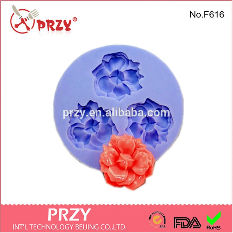 Model F616 new design fondant mold for cake decorations