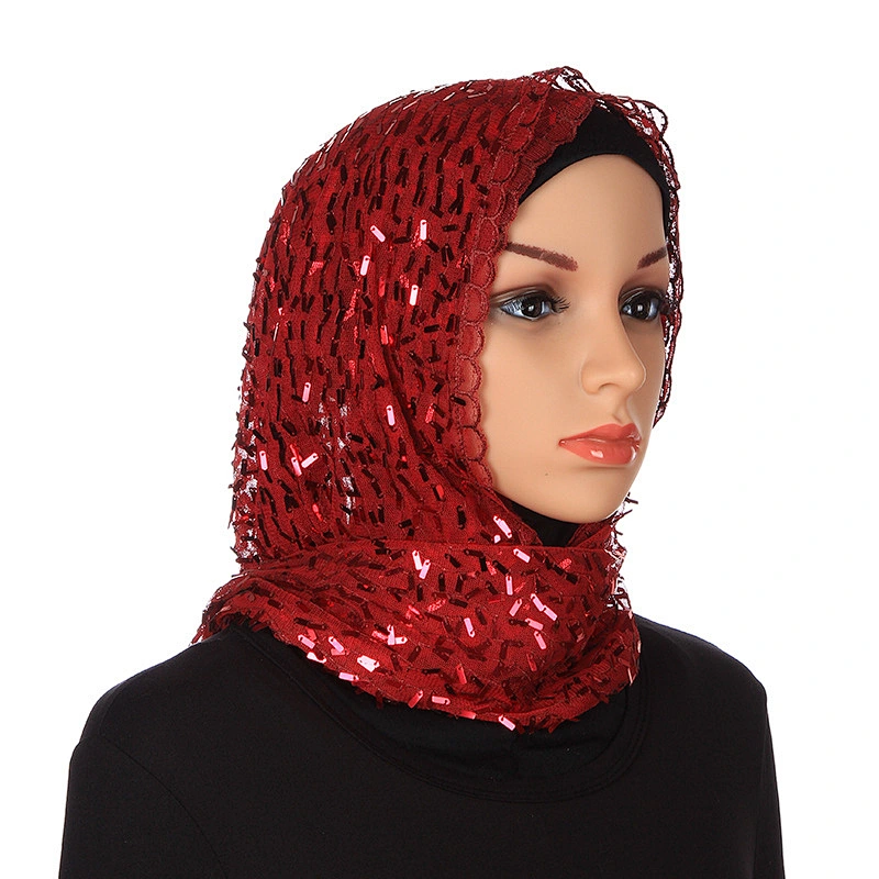 Hijab Factory High-End Muslim Womens Solid Color Soft Chiffon Dubai Instant Shawl Maxi Hijab