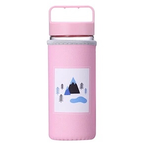 Guangzhou Manufactory Customized Logo Coffee Mug with Lid Sleeve Anti-heat for Sport