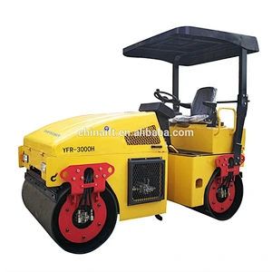 TUV approved 3000kg asphat double drum road roller
