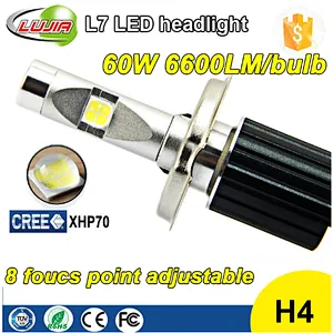 2017 NEW Hot Sale H4 H7 H11 9005 9006 D1S D1R LED Headlight Copper Heat Tube LED Headlight Adjustable L7 H7 13200lm XHP70 LED