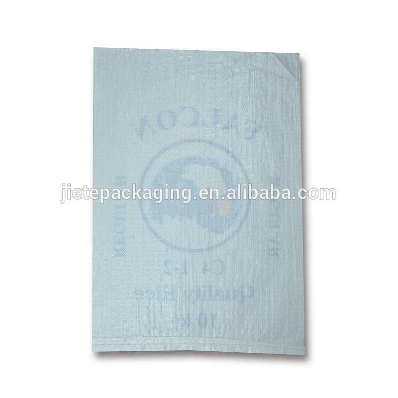 customized printing labels manufacture white pp woven rice bag