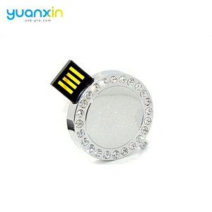 Free Samples Coin Shape 16Gb Pen Drive Mini Metal Usb Flash Drive 8Gb Bulk Items