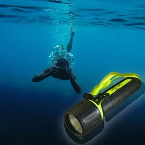 30 METERS PROFESSIONAL DIVING PLASTIC LED FLASHLIGHT TORCH AA BATTERY 2018 HOT SELLING 120 LUMENS