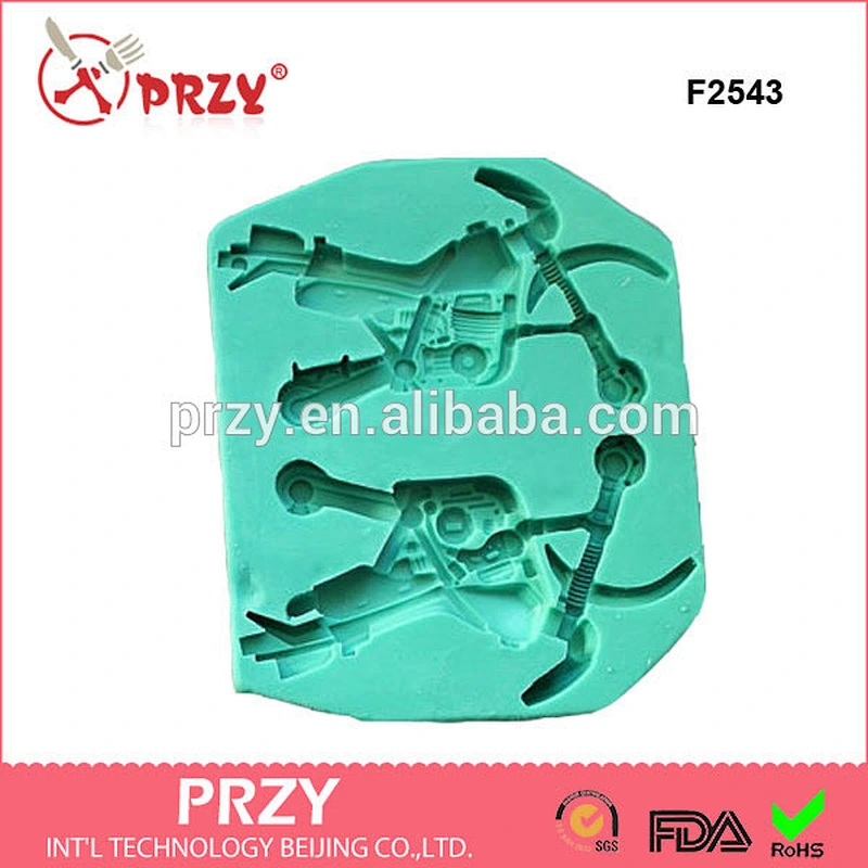 F2543 Silicone Mould 3D MOTOR Cake Decorating Fondant / fimo mold