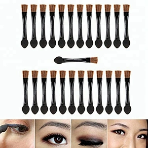 OEM no label wholesale vegan liquid glitter makeup eyeshadow palette blending brush stick pan