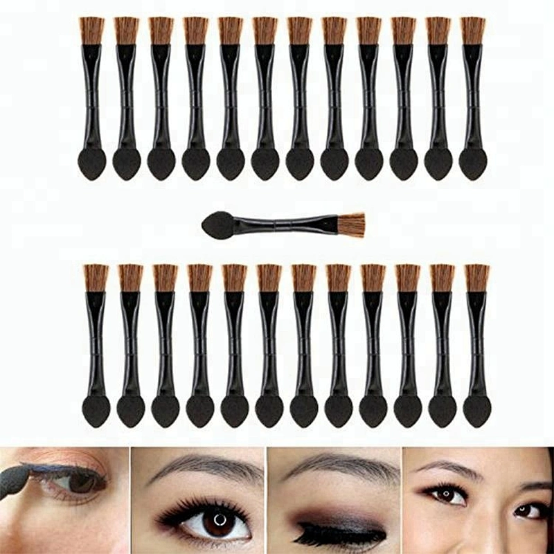 OEM no label wholesale vegan liquid glitter makeup eyeshadow palette blending brush stick pan