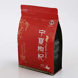 Red stereo packaging bag for Chinese wolfberry dates