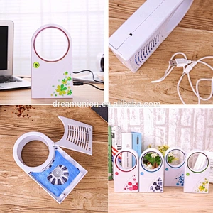 No Leaf Mini Fan USB Portable Bladeless Refrigeration Desktop Air Conditioner