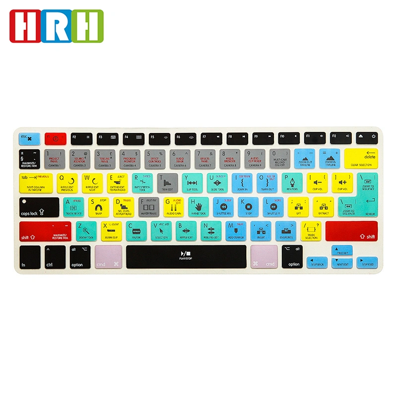 for macbook pro wholesale China Dust-proof premiere pro cc hot key keyboard cover  For macbook air 13 inch keyboard