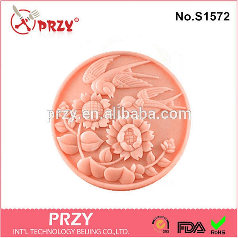 S1572 przy 2018 hot silicone mold Flying bird decorative soap molds