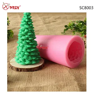 Factory price Christmas tree mold Candles silicone Soap mould christmas candle silicone molds
