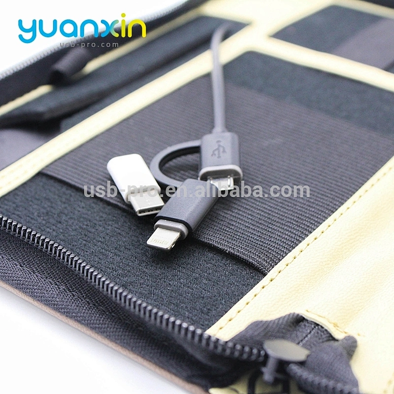5000mAh Color black and brown Material PU Power Bank