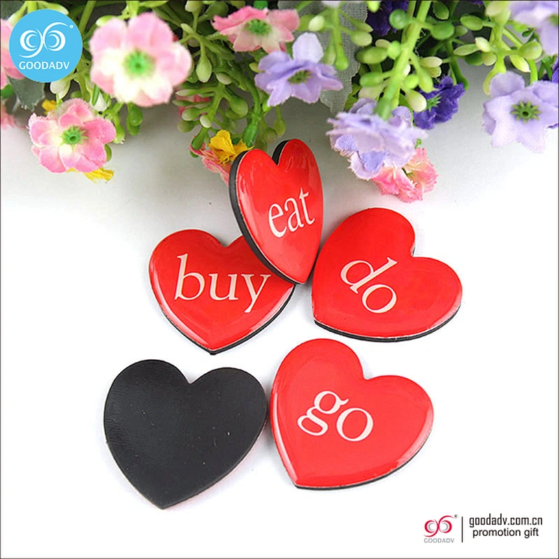 heart shaped epoxy dome fridge magnet sticker custom fridge magnet