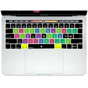 Hot sale 2018 Dustproof Ado be Photo Shop PS Shortcuts Silicone Keyboard Protector for Macbook Pro 13