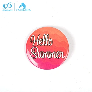 Imprinted gifts cheap Customized printing word souvenir metal badge