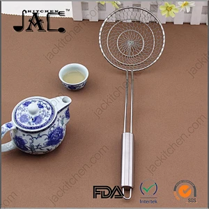 Long Handle Stainless Steel Mesh Skimmer Strainer