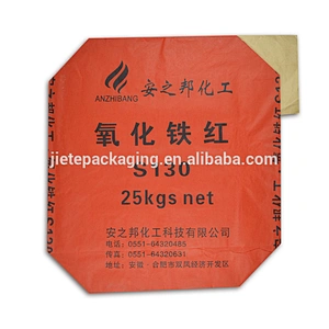 Printed brown kraft paper bag with custom design for packing chemical powder