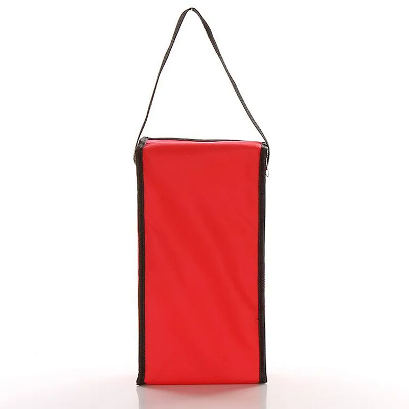 Custom wholesale red insulated bag rectangle for fast food packaging