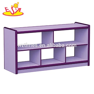 Wholesale nursery school small wooden book cabinet high quality home wooden book cabinet for sale W08C191