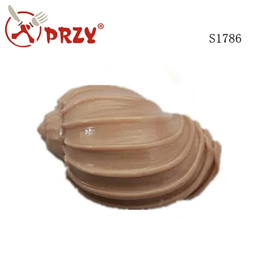 S1786 Wholesale 3d sea shell handmade silicone soap mold 3d ocean series soap molds
