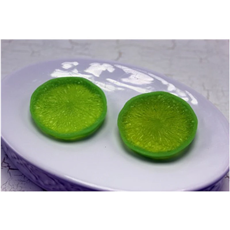 2D Lemon silicone soap mold Handmade Candle Candy Polymer clay Resin silica molds