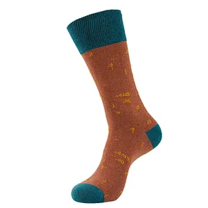 China wholesale custom make your own winter black white mens dress comfortable soft socks men