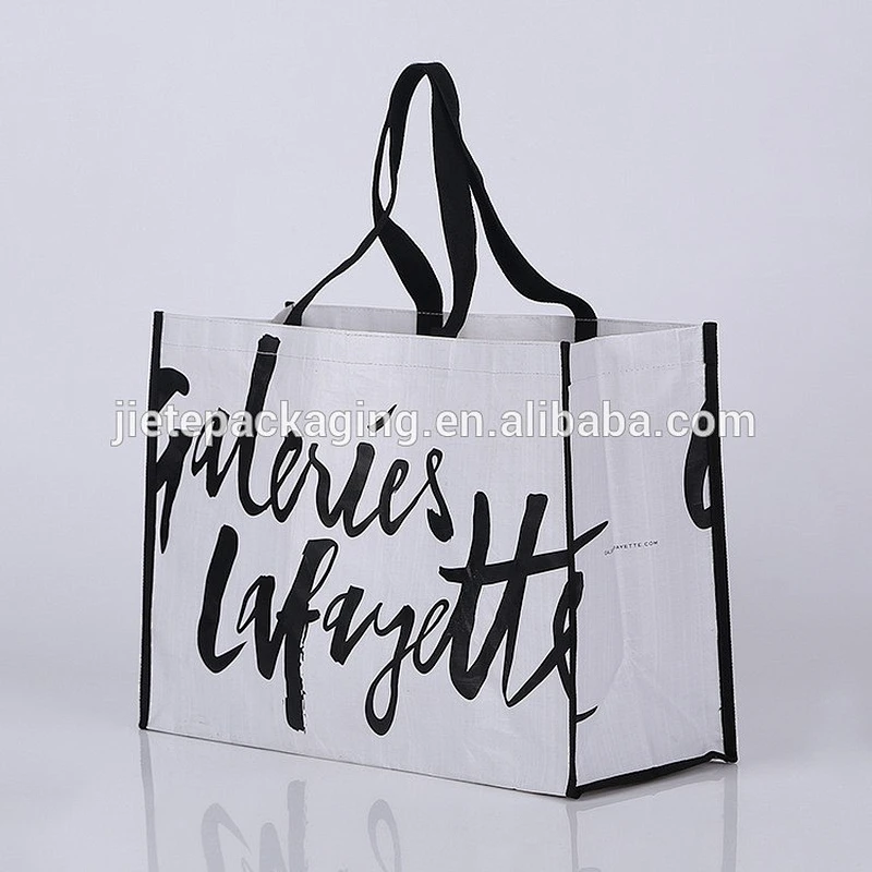 Cheap customized printed reusable shopping pp woven bag suit gift