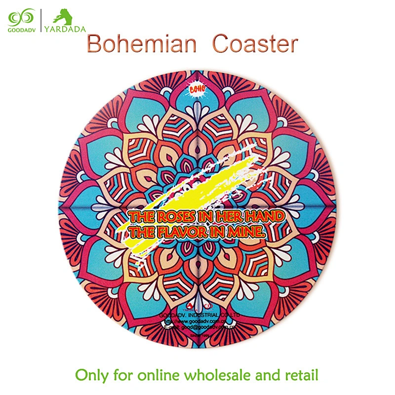 Bohemian style table mats for dining table wedding decoration wood coaster place mat tea cup holder