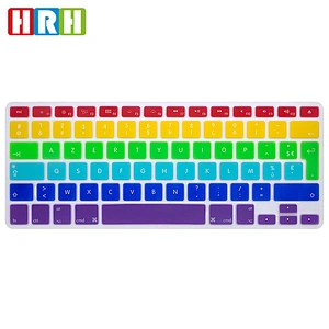 Ali baba french china waterproof keyboard protector French Keyboard Skins custom silicone keyboard cover for Macbook Pro 13 15