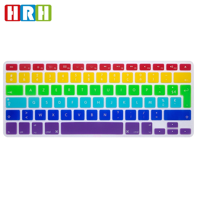Ali baba french china waterproof keyboard protector French Keyboard Skins custom silicone keyboard cover for Macbook Pro 13 15
