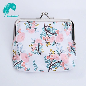 Classical pu leather material jewelry ring keychain chinese style coin purse