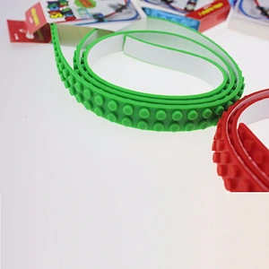 Stick Brick Tape Building Block Compatible loops Roll Flexible Cuttable