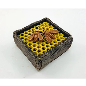Square honeycomb Soap silica molds small bee pattern soap mould