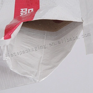 Construction use pearl film laminated 20kg pp woven cement bag for interior wall putty,dry mortar,tile adhesive