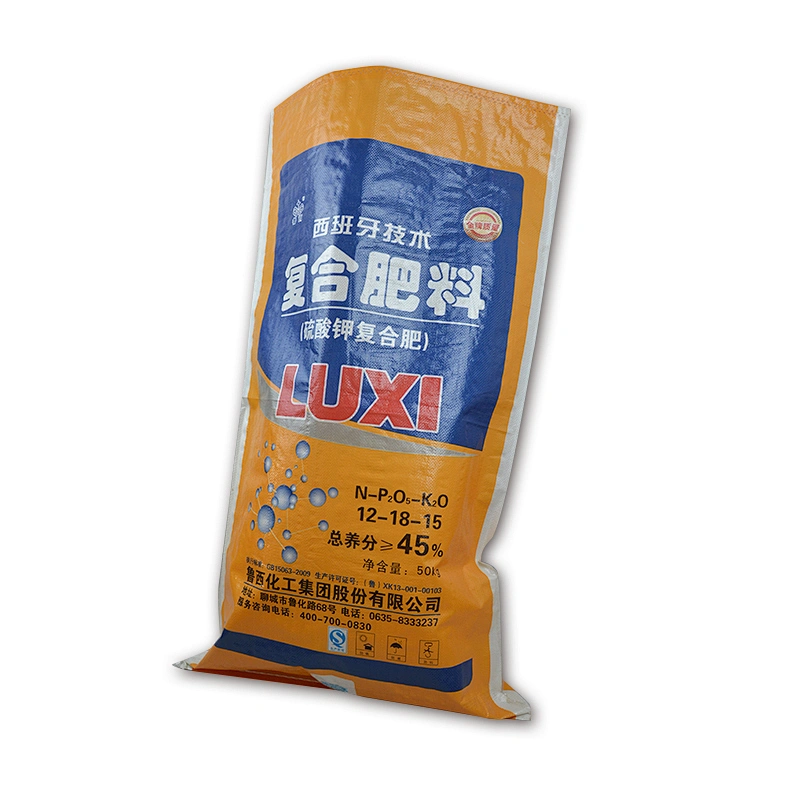 High quality printing pp woven fertilizer packaging bag with lining for farm,plant