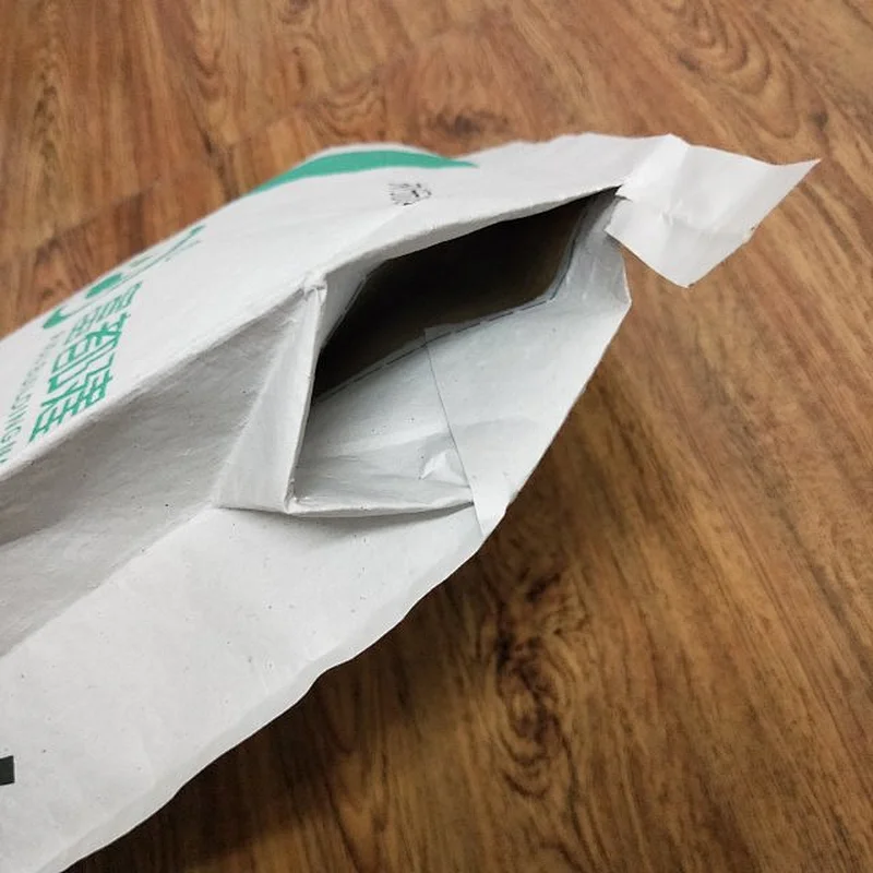 25kg kraft paper cement, putty powder packaging bag with valve port