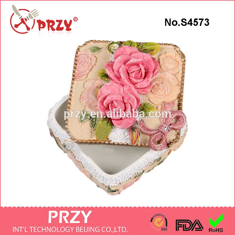 S4573 Rose Square Box silicone soap mold silicone plaster mold food grade silicone rubber material