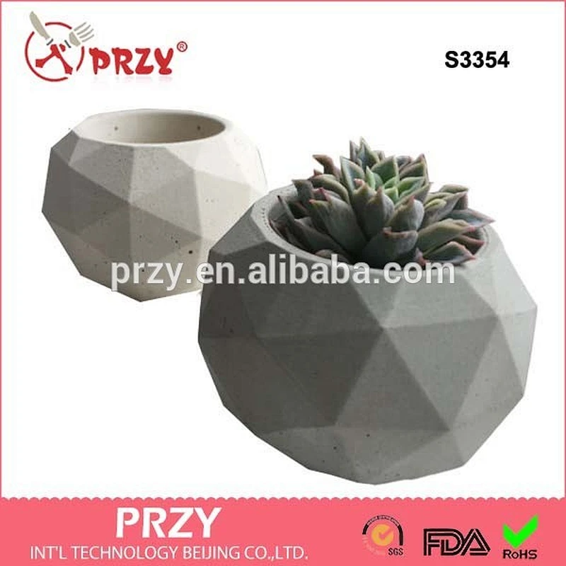 PRZY 3d silicone candle Mold vase and planters silicone molds for concrete