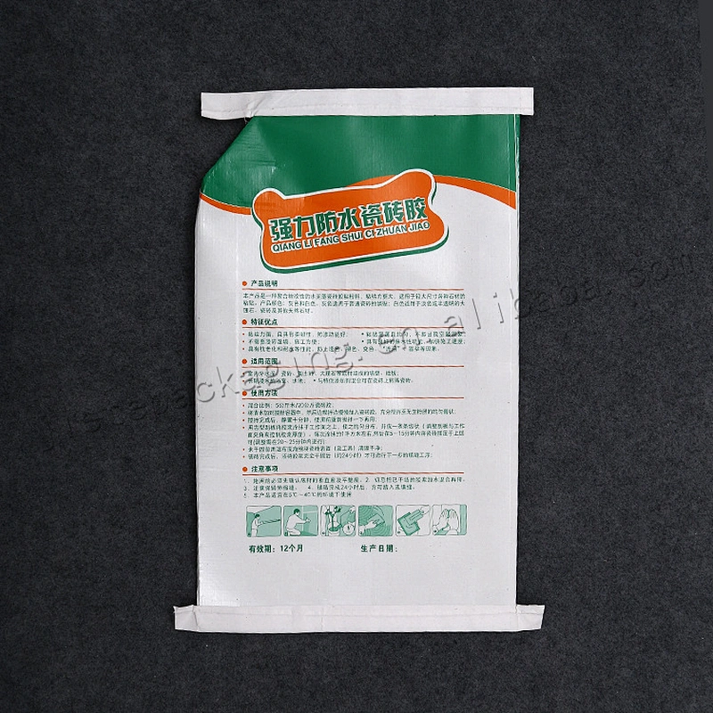 20kg moistureproof mildew bopp laminated pp woven cement bag for tile adhesive,dry mortar,wall putty powder