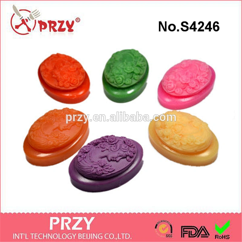 S4246 PRZY Silicone mold - Lady - Soap making -fimo, resin, polymer mould soap mold for loaf