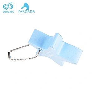 Wholesale custom logo two sided key chain,metal ring soft pu key chain