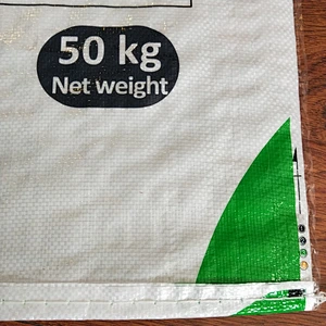 White polypropylene pp woven bag fertilizer bag 50kg